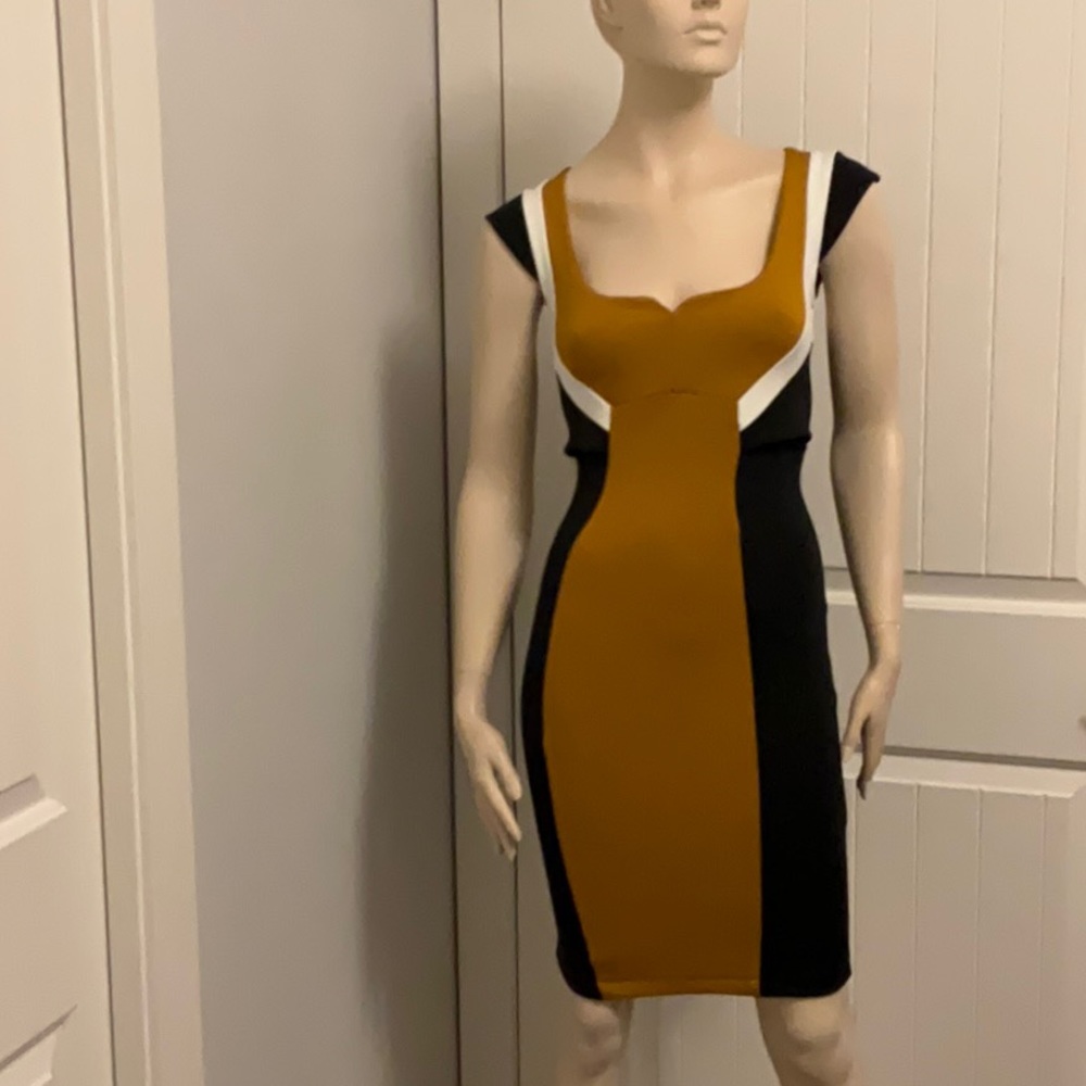 French Connection Women’s Sleeveless Colour Block Bodycon Dress Size 2